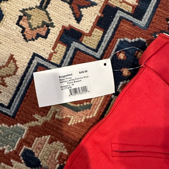 NWT Ashley Ride Ap Clarino Knee Patch Pants 26 (#41) - Picture 7 of 8